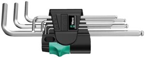 Набір Г-подібних ключів WERA, 950/7 Hex-Plus 1, метричних, хромованих, 05022181001