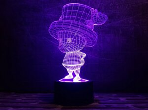 Змінна пластина для 3D світильників "Гномик" 3DTOYSLAMP