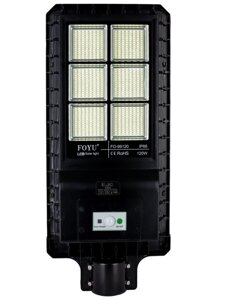 Вуличний світильник FOYU LED на сонячній батареї 120 Вт метал (FO-99120)