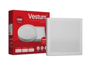 Світильник LED накладний квадратний Vestum 18W 4000K 220V