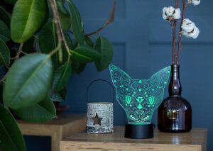 Змінна пластина для 3D світильників "Кішка 2" 3DTOYSLAMP