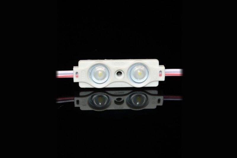 Світлодіодний Модуль SMD 2835 Лінза 2 LED білий:5000-5500K - знижка