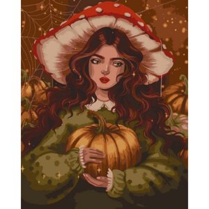 Картина за номерами "Дівчина осінь" @POLLYPOPOP92 10065-AC 40x50 см