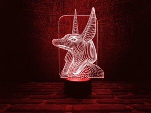 Змінна пластина для 3D світильників "Анубіс" 3DTOYSLAMP