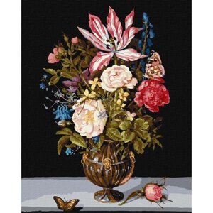 Зображення на цифрах "цвітіння композиції" Ambrosius bosschart de oude ідеальний Kho3224 40x50 см