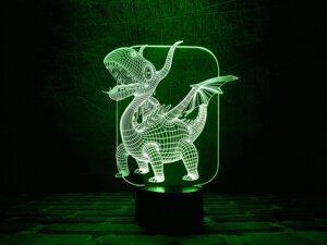 Змінна пластина для 3D світильників "Дракоша" 3DTOYSLAMP