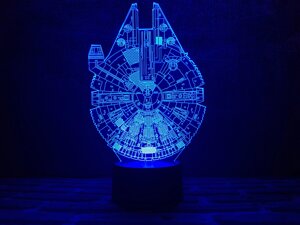 Змінна пластина для 3D нічника "Сокіл тисячоліття" 3DTOYSLAMP