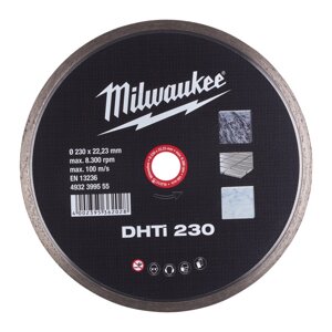 Алмазний диск DHTi 230 для керамічної плитки MILWAUKEE