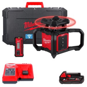 Рівень лазерний акумуляторний ротаційний MILWAUKEE M18 RLOH600-201C 600м