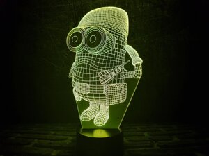 Змінна пластина для 3D світильників "Міньйон військовий" 3DTOYSLAMP