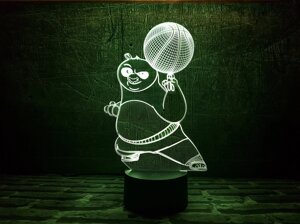 Змінна пластина для 3D світильників "Панда" 3DTOYSLAMP