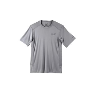 Футболка MILWAUKEE WWSSG-XXL, дихаюча, з коротким рукавом, сіра (розмір XXL)