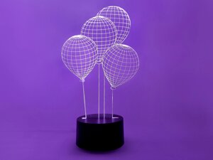 Світильник 3D "Кульки" 3DTOYSLAMP