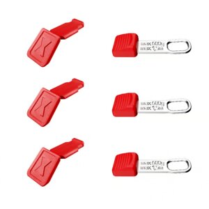 Кліпси для стропи безпеки та ручок KNIPEX 00 63 06 TCR Tethered Tool, MIX 3+3шт