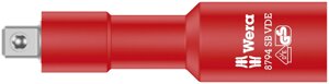 Подовжувач WERA Zyklop 8794 SB VDE, ізольований, короткий (91.0мм), 3/8", 05004964001