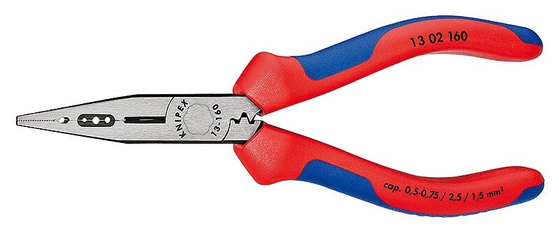 Плоскогубці для монтажу проводів KNIPEX 13 02 160 від компанії Polmart - фото 1