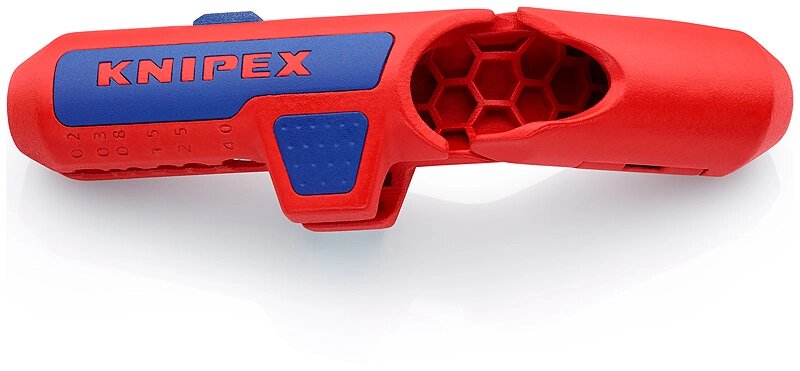 Прилад універсальний для видалення ізоляції Knipex ErgoStrip 16 95 01 SB від компанії Polmart - фото 1