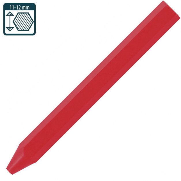 Промисловий маркер на восковій-крейдовій основі Pica Classic ECO 591/40, червоний від компанії Polmart - фото 1