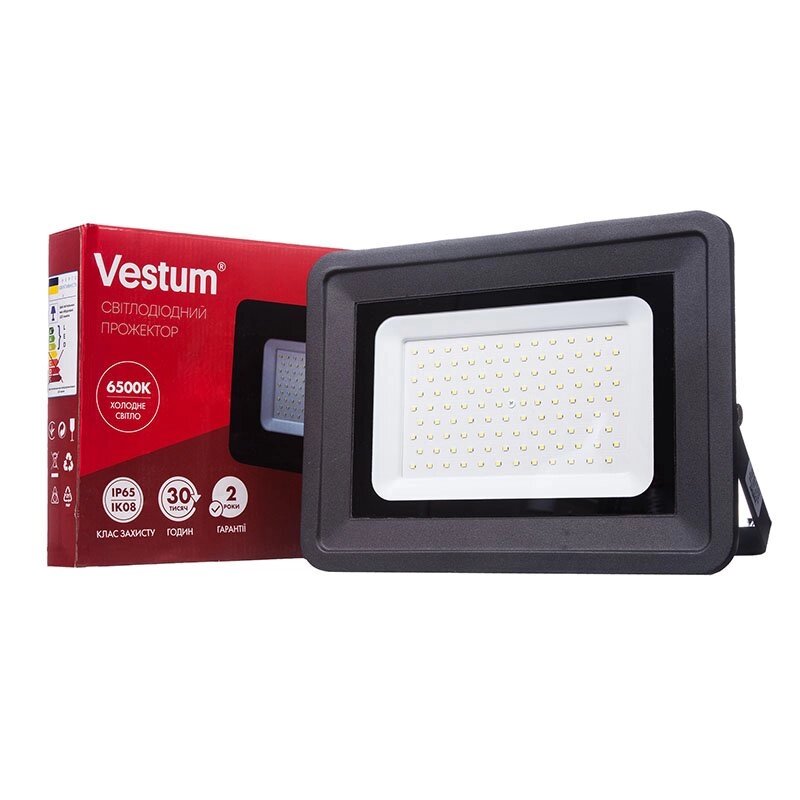 Прожектор LED Vestum 100W 8800Лм 6500K 185-265V IP65 від компанії Polmart - фото 1