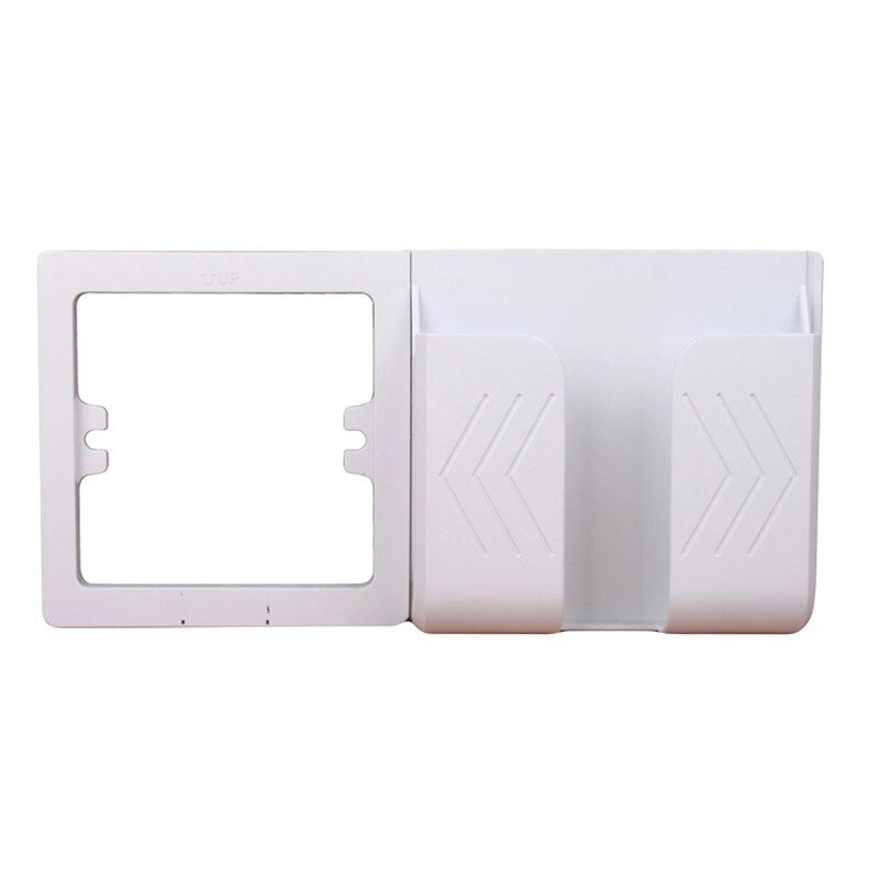 Рамка тримач телефону на стіну під розетку Білий Пластик від компанії Polmart - фото 1