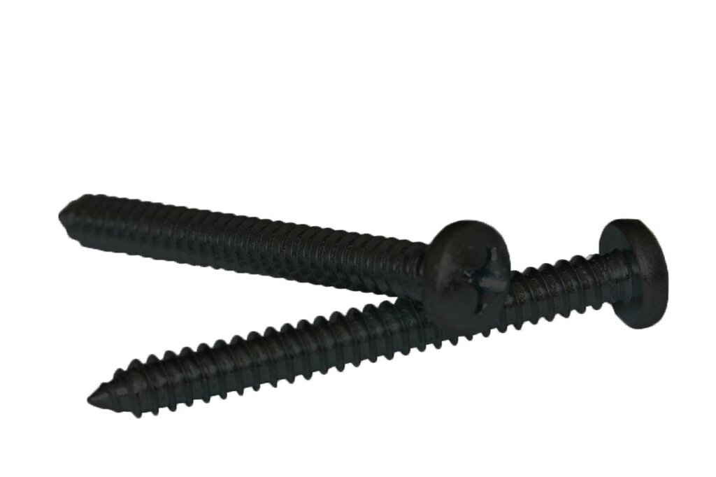 Саморіз DIN 7981-CM 4,2x16 цинк платковий чорний упк 1000 шт від компанії Polmart - фото 1