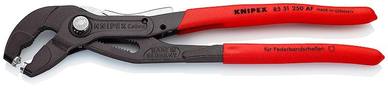 Щипці для пружинних хомутів KNIPEX 85 51 250 AF від компанії Polmart - фото 1