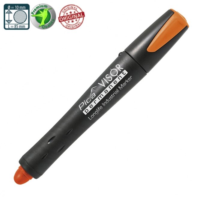 Сухий промисловий маркер PICA VISOR permanent Longlife Industrial Marker 990/054, Fluo-Orange від компанії Polmart - фото 1