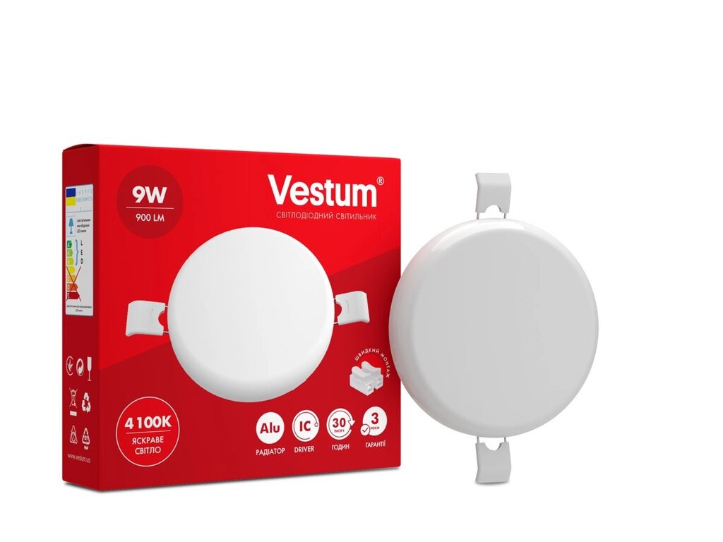 Світильник LED "без рамки" коло Vestum 9W 4100K від компанії Polmart - фото 1