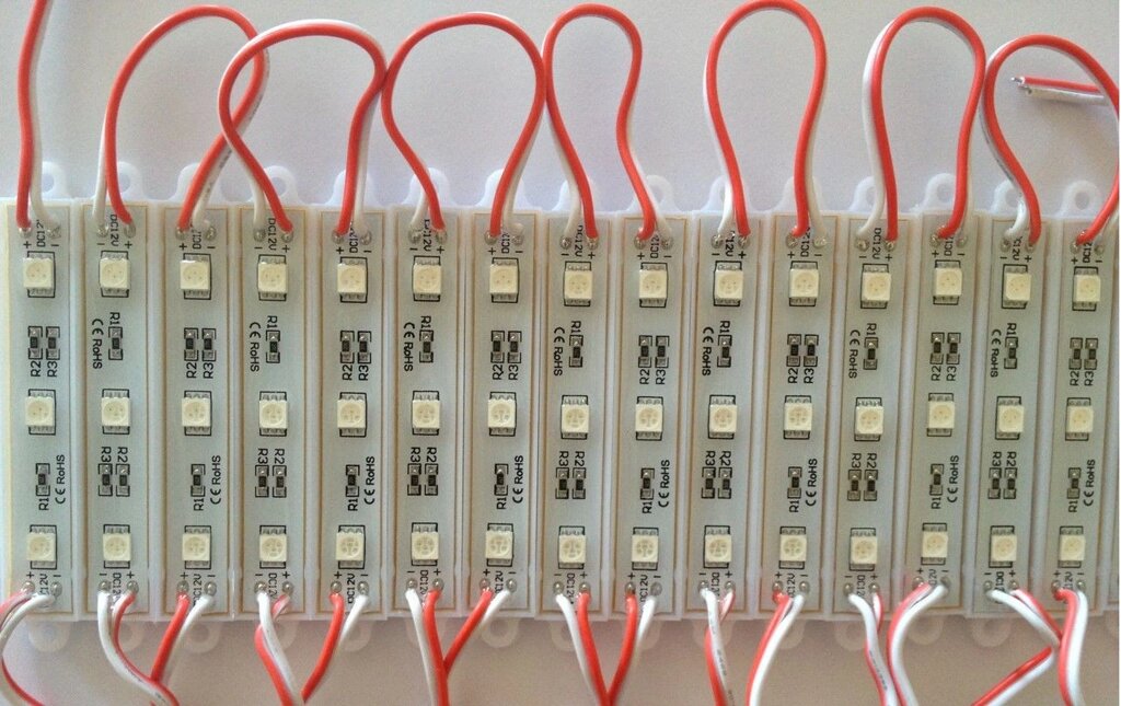 Світлодіодний модуль SMD 5050 червоний колір від компанії Polmart - фото 1