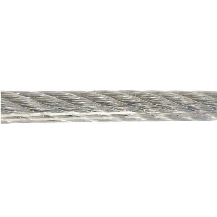 Трос сталевий у ПВХ обплетенні DIN 3055 5 мм (4/5) (6x7+FC) від компанії Polmart - фото 1