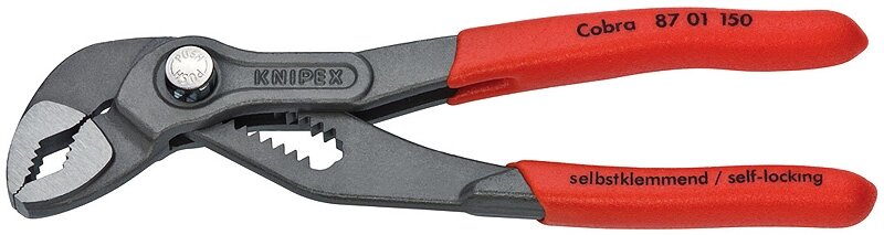 Високотехнологічні сантехнічні кліщі Cobra KNIPEX 87 01 150 від компанії Polmart - фото 1