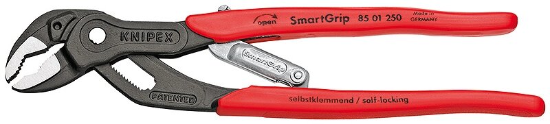 Високотехнологічні сантехнічні кліщі KNIPEX SmartGrip 85 01 250 (автоматичне налаштування) від компанії Polmart - фото 1