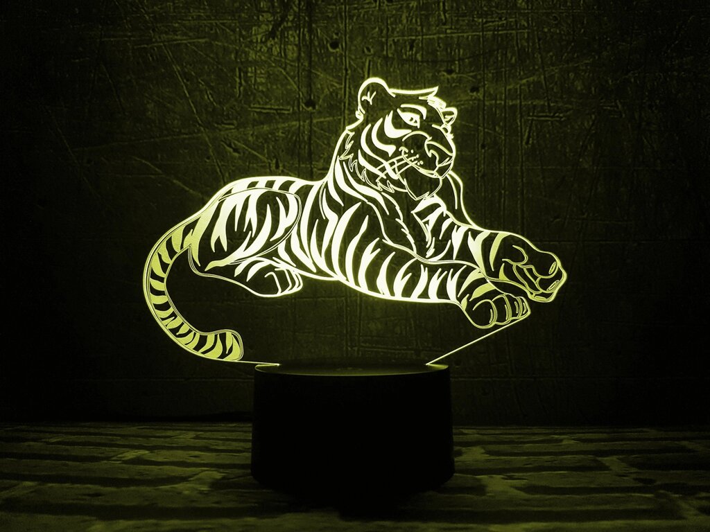 Змінна пластина для 3D каганця "Тигр" 3DTOYSLAMP від компанії Polmart - фото 1