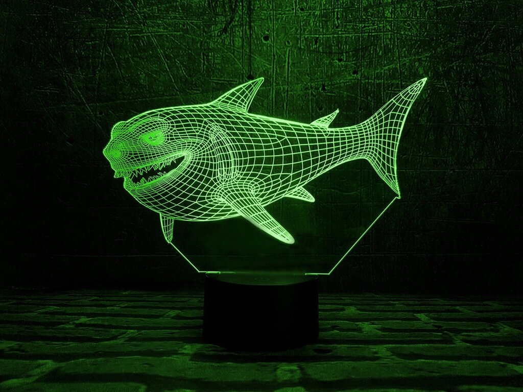 Змінна пластина для 3D ламп "Акула" 3DTOYSLAMP від компанії Polmart - фото 1