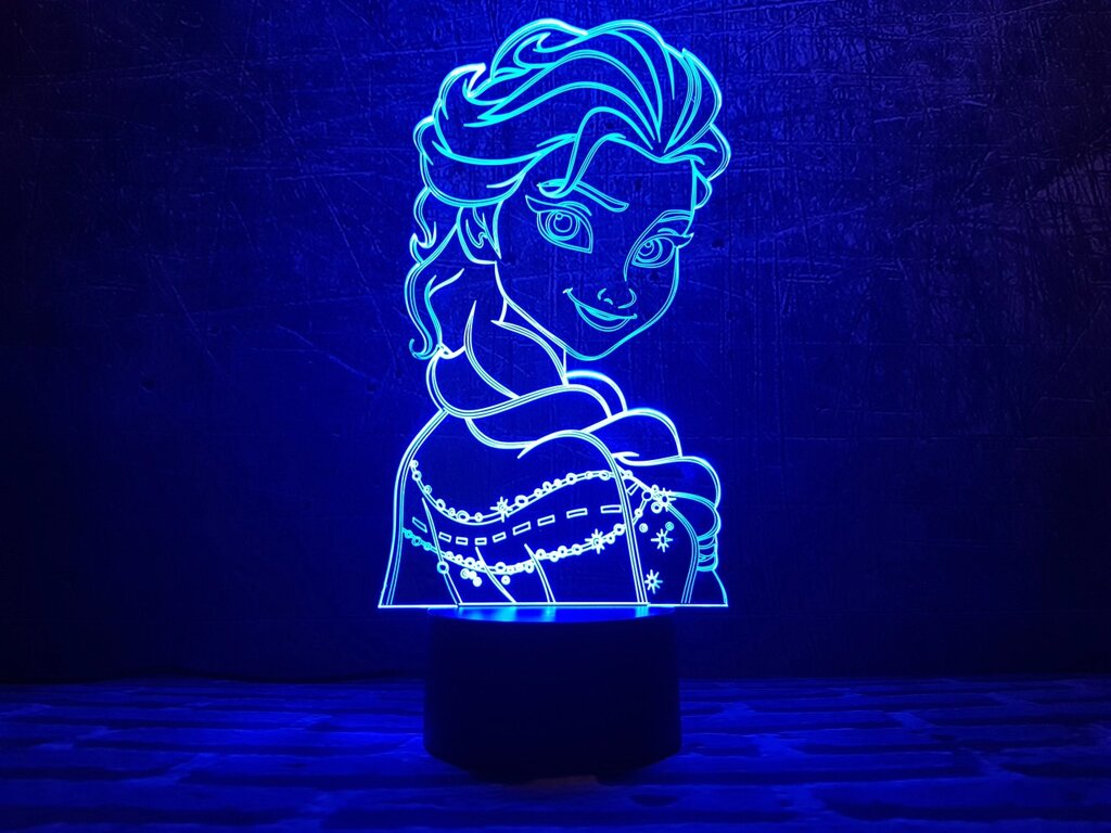 Змінна пластина для 3D ламп "Холодне Серце 2" 3DTOYSLAMP від компанії Polmart - фото 1