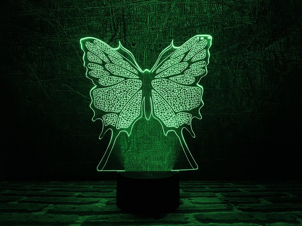 Змінна пластина для 3D ламп "Метелик" 3DTOYSLAMP від компанії Polmart - фото 1