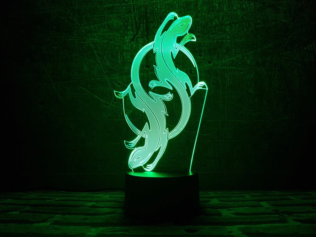 Змінна пластина для 3D ламп "Саламандра" 3DTOYSLAMP від компанії Polmart - фото 1