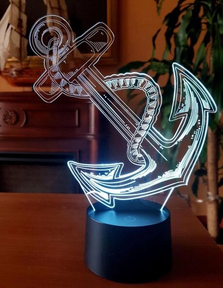 Змінна пластина для 3D ламп "Якір" 3DTOYSLAMP від компанії Polmart - фото 1