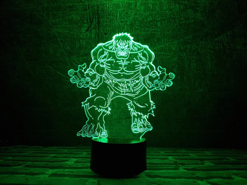 Змінна пластина для 3D нічника "Халк" 3DTOYSLAMP від компанії Polmart - фото 1