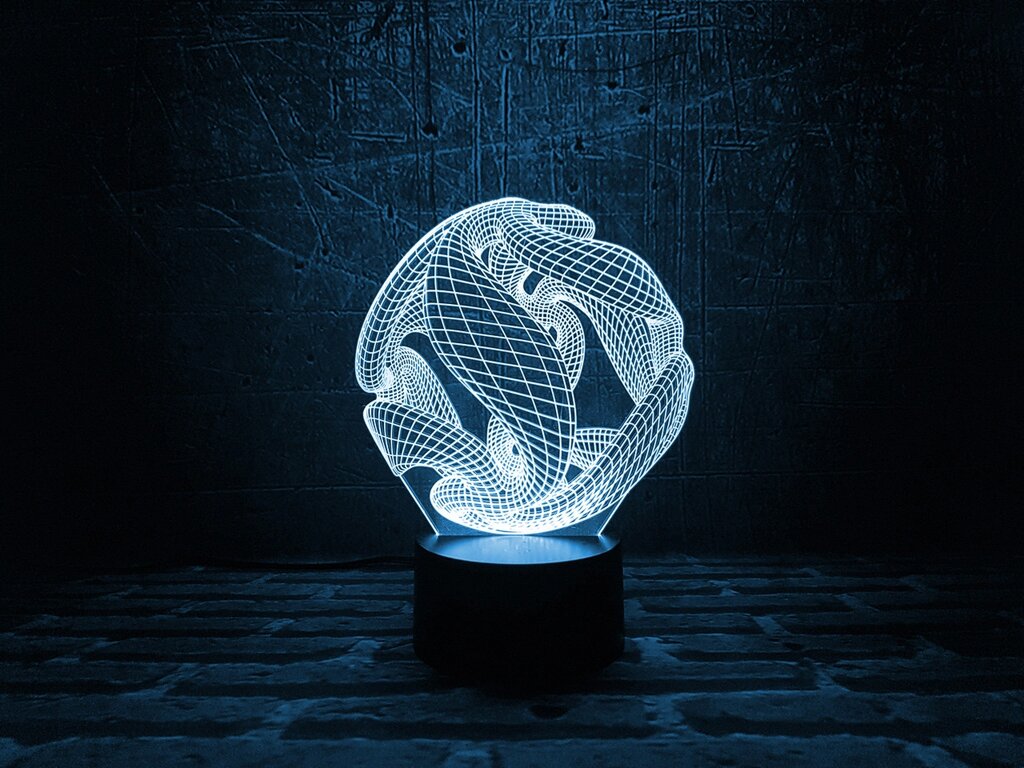 Змінна пластина для 3D-нічника "Океан" 3DTOYSLAMP від компанії Polmart - фото 1