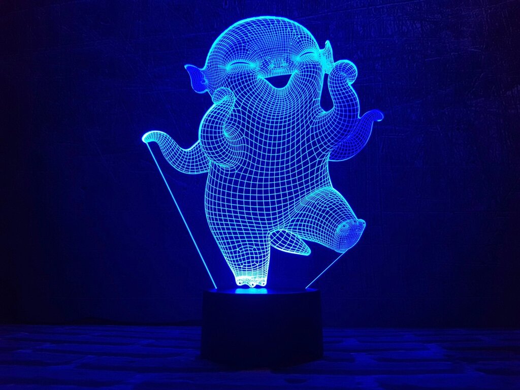 Змінна пластина для 3D нічників "Усмішка" 3DTOYSLAMP від компанії Polmart - фото 1