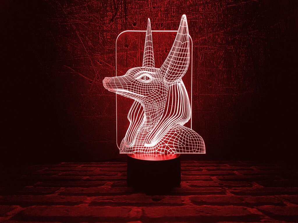 Змінна пластина для 3D світильників "Анубіс" 3DTOYSLAMP від компанії Polmart - фото 1