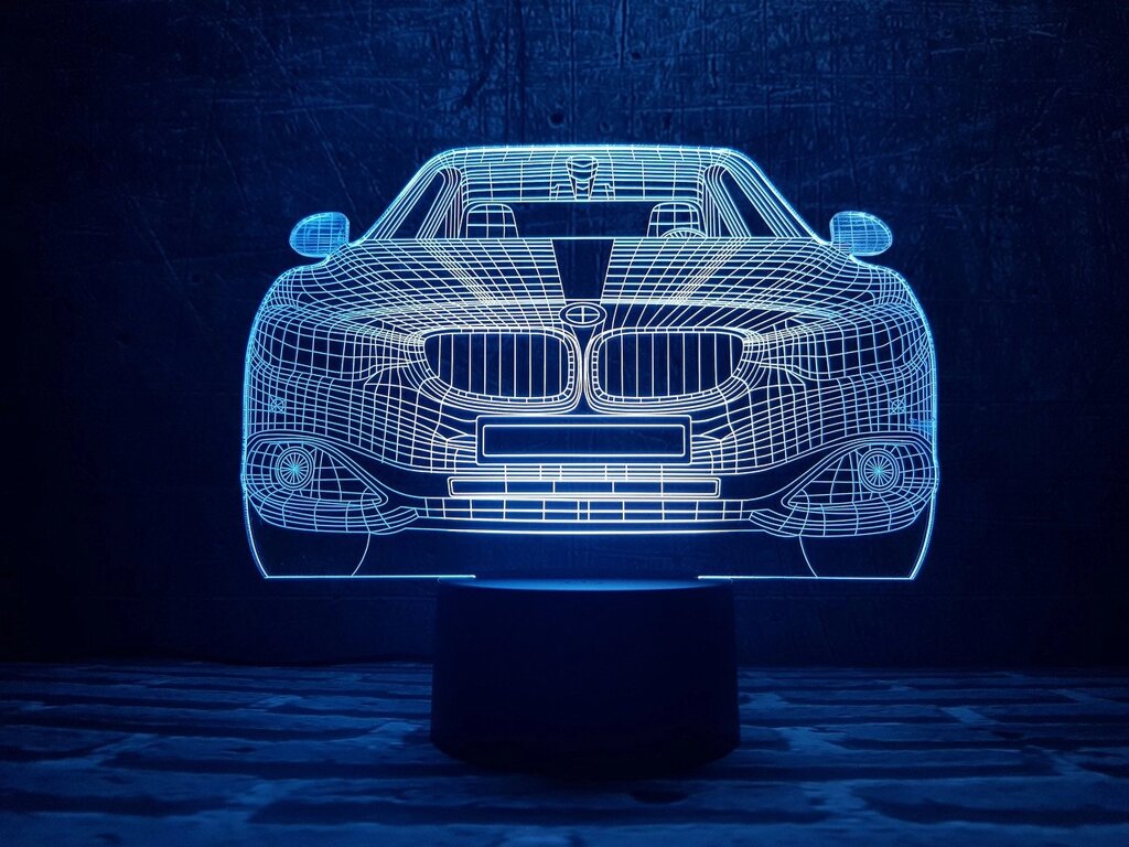 Змінна пластина для 3D світильників "Автомобіль 10" 3DTOYSLAMP від компанії Polmart - фото 1