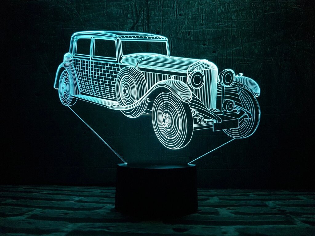 Змінна пластина для 3D світильників "Автомобіль 11" 3DTOYSLAMP від компанії Polmart - фото 1
