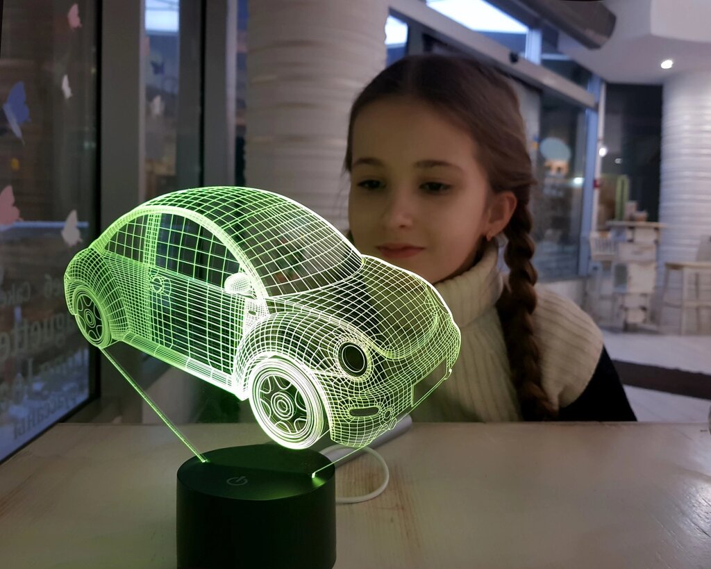 Змінна пластина для 3D світильників "Автомобіль 14" 3DTOYSLAMP від компанії Polmart - фото 1