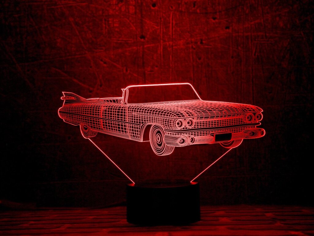 Змінна пластина для 3D світильників "Автомобіль 15" 3DTOYSLAMP від компанії Polmart - фото 1