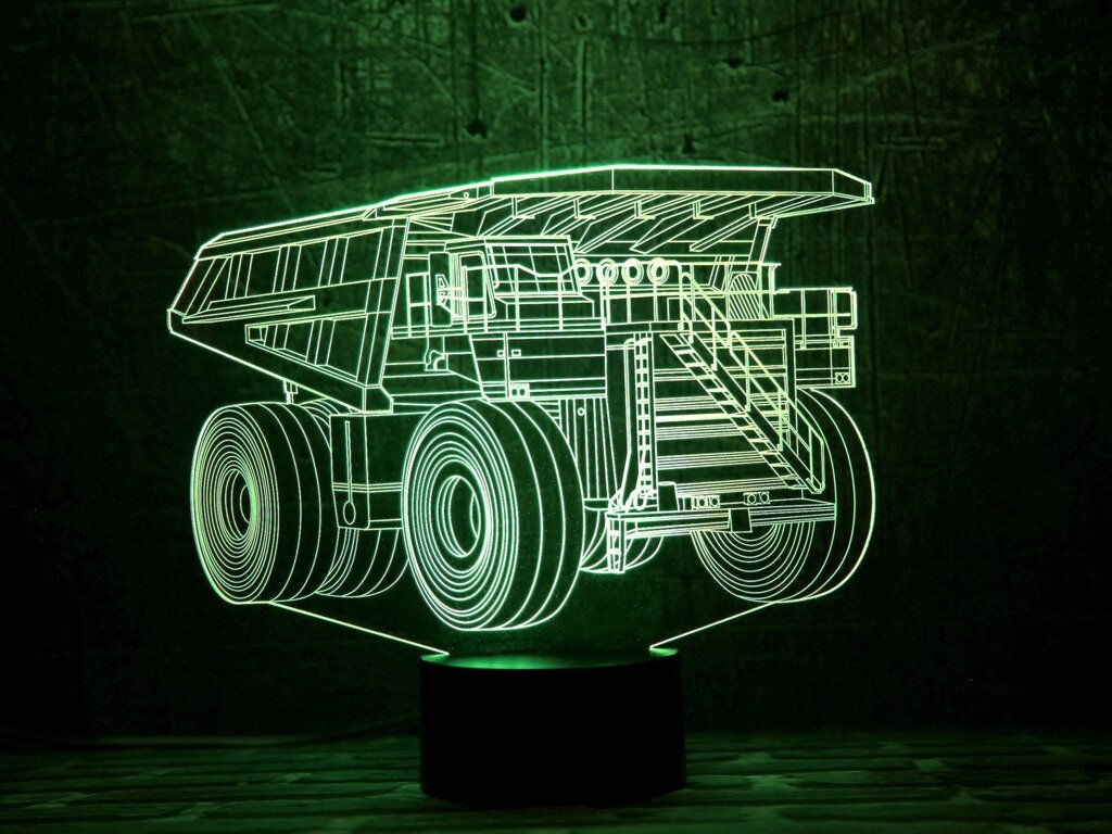 Змінна пластина для 3D світильників "Автомобіль 16" 3DTOYSLAMP від компанії Polmart - фото 1