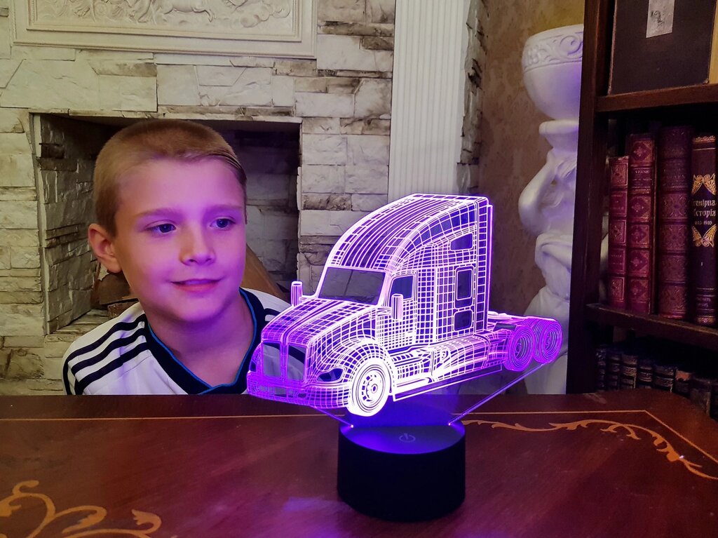 Змінна пластина для 3D світильників "Автомобіль 17" 3DTOYSLAMP від компанії Polmart - фото 1