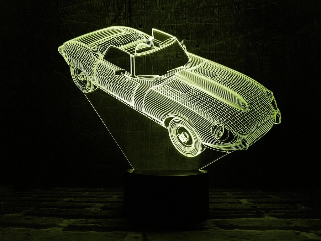 Змінна пластина для 3D світильників "Автомобіль 2" 3DTOYSLAMP від компанії Polmart - фото 1