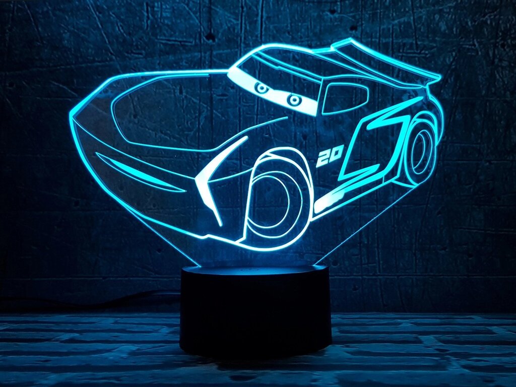 Змінна пластина для 3D світильників "Автомобіль 25" 3DTOYSLAMP від компанії Polmart - фото 1